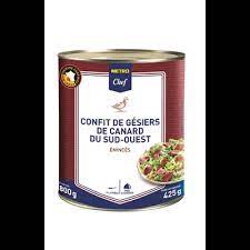 Gésiers de Canard Emincés Confits 765 g