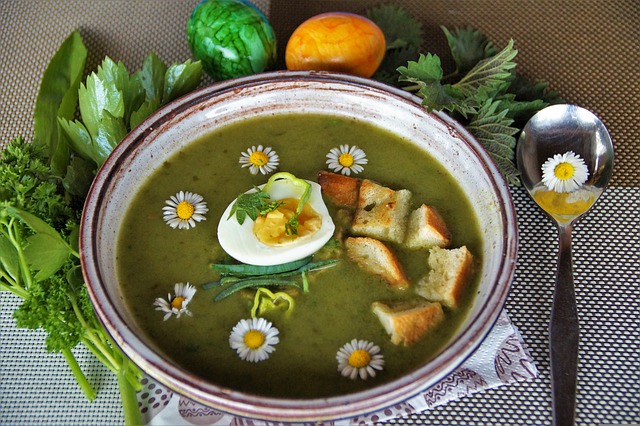 Soupe fine d'ortie