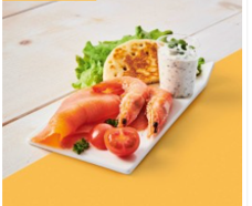 PAGNOTE SAUMON FUME CREVETTES 10P
