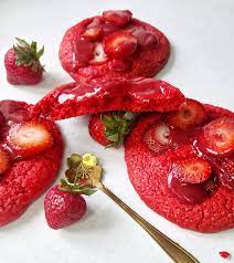 Le cookies fraise