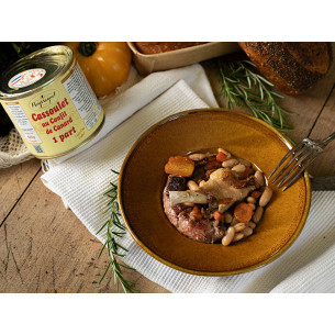 Cassoulet traditionnel au confit de canard - 620 gr