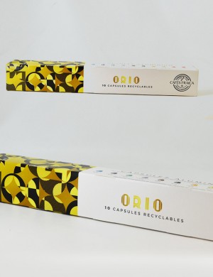 Capsules aluminium compatibles Nespresso® par 10 Orio - 55 gr
