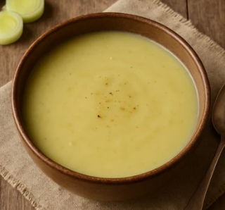 Velouté de poireaux et pommes de terre
