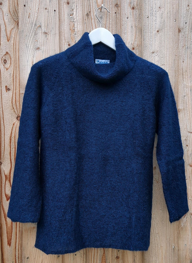 Pull tunique col boule