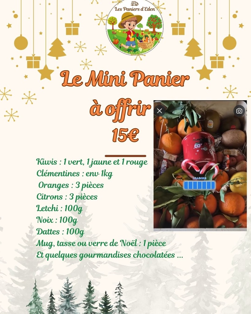 Mini panier fêtes