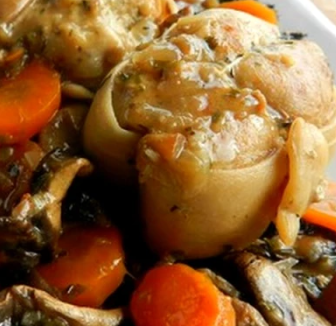 Paupiettes de veau aux Pleurotes 4 pers