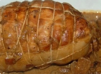 Rôti de poulet forestière