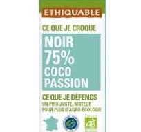 Chocolat noir 75% coco passion Nicaragua  BIO 100g