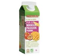 Pur jus mangue pomme passion Pérou/Madagascar BIO 1L