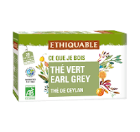 Thé vert earl grey Ceylan BIO 20 sachets