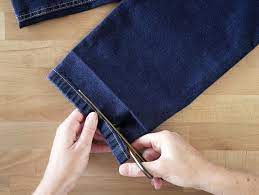 Ourlet simple pantalon machine sur devis
