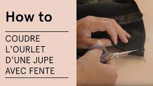 Ourlet+fente jupe