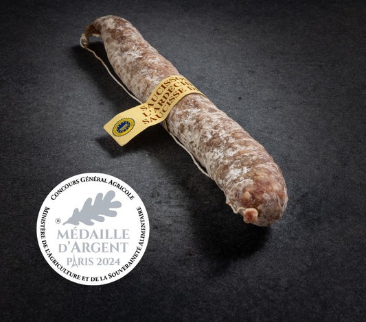 Saucisse droite de l’Ardèche IGP 250g
