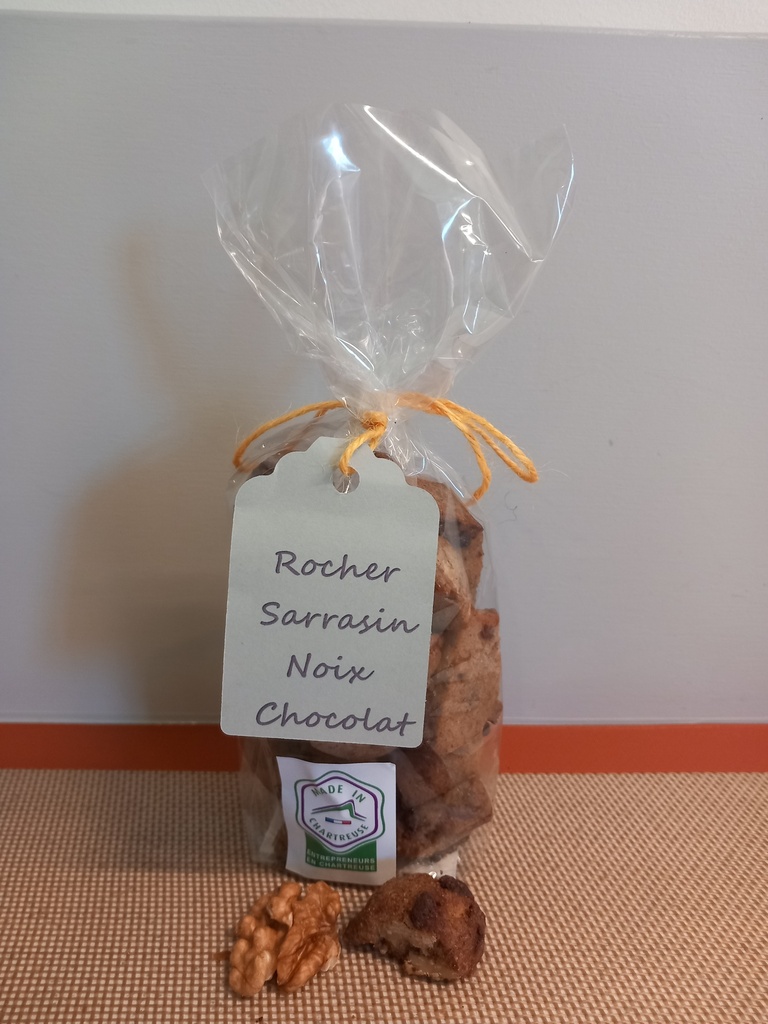 Rocher noix chocolat (farine de sarrasin Bio) : • Sachet 150gr