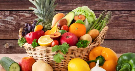 Panier de fruits et légumes
