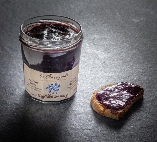 Confiture de Figue Myrtilles  Cerises Noires   340g