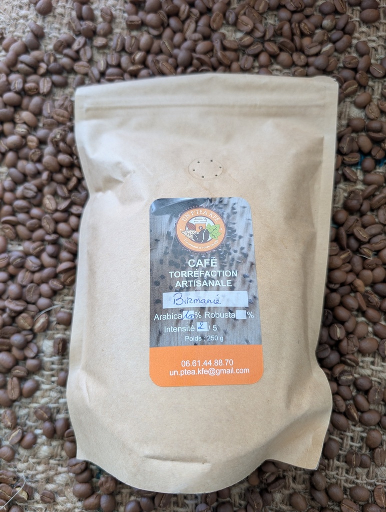 Café grain Birmanie (caramel, floral) force2/5