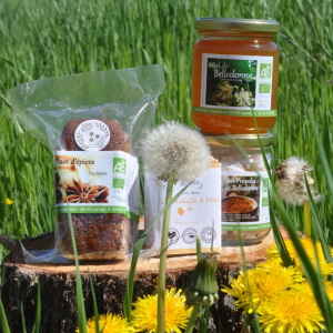 Petit Sac Fenêtre Miel, Bonbons et Savon au miel