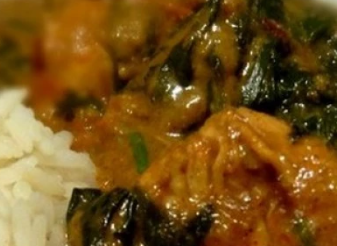 Curry de veau aux épinards 4 pers