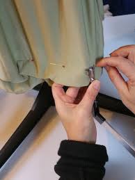 Ourlet robe avec doublure