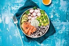 Menu Bowl saumon + boisson+dessert