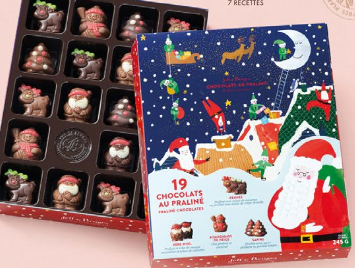 Boite 19 sujets pralinés assortis