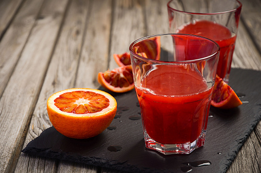 Jus orange sanguine