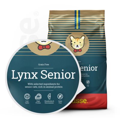 Croquettes Sans Céréales pour Chats Agés | Lynx Senior - 7 kg