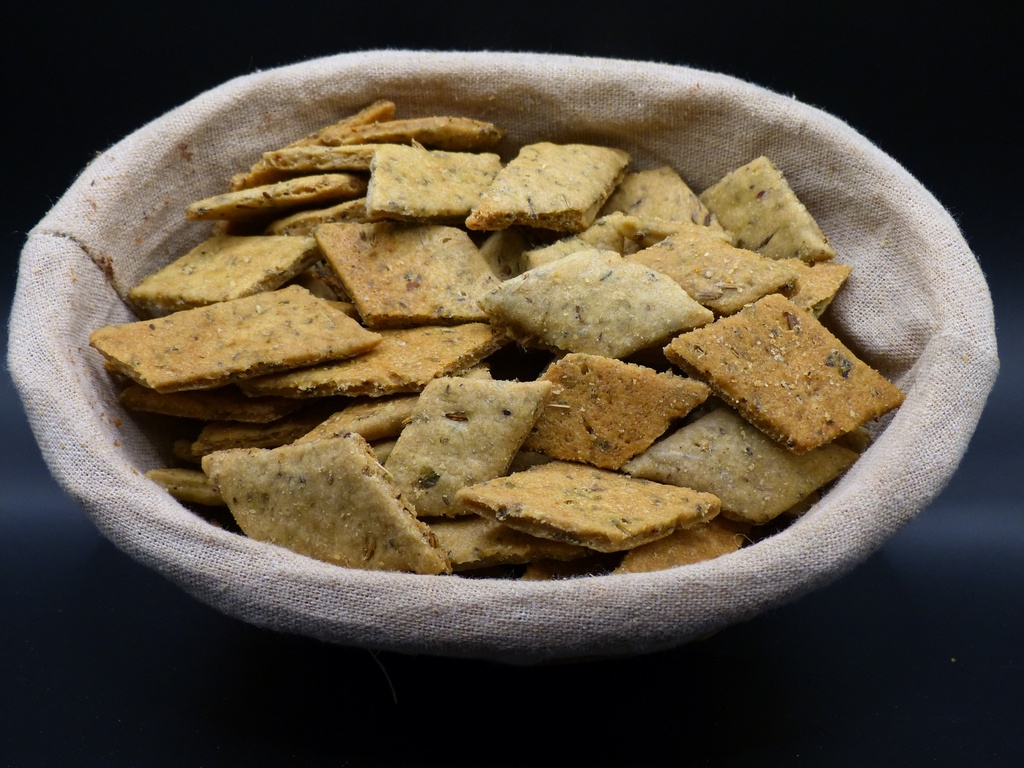 Les Canistrelli Fenouil	Biscuit salé huile d'olive et fenouil 200g