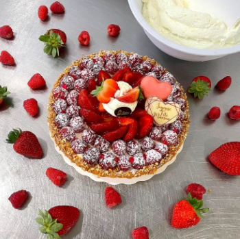 Tarte fraises-framboises (6p)