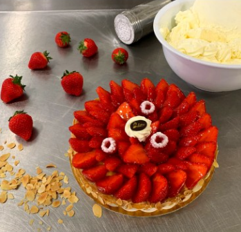 Tarte aux fraises (6p)