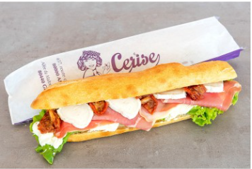 Sandwich jambon cru chèvre