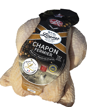 Chapon fermier 2.8 à 3 Kg 12.09 €/Kg