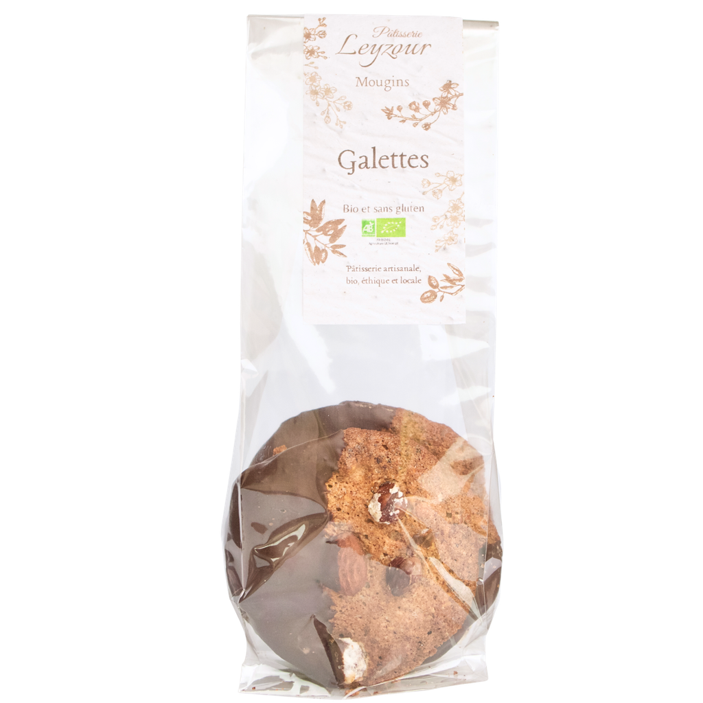 Galettes au chocolat noir sachet de 100g