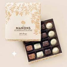 La boite Manons 240 g net 16 manons à 13.90€