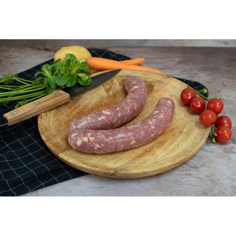 Saucisses de canard fraîches au foie gras - 250 gr