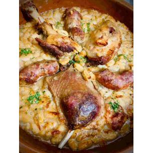 Cassoulet Occitan, traditionnel au confit de canard - 1,25 kg