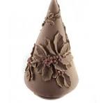 6 mini Père-Noël et sapins en chocolat noir garni - 125g