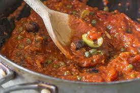 Sauce tomate olives noires