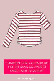 ourlet manches simples sans boutonnière