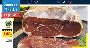 1/4 Jambon IGP Bayonne 9 mois d'affinage désossé de 1.250 kg