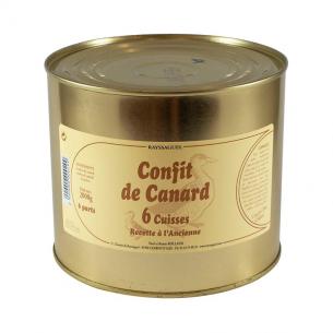 6 Cuisses confites de canard - 2 kg