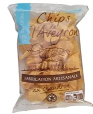 Chips nature ondulées 135g