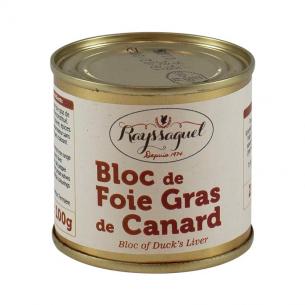 Bloc de foie gras de canard cuit 100g 2/3 pers (boite)