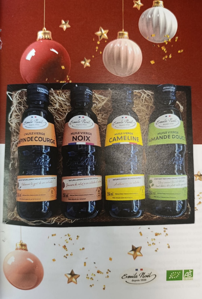 Huile de pépin de courge ,noix, cameline et amande douce en 250 ml