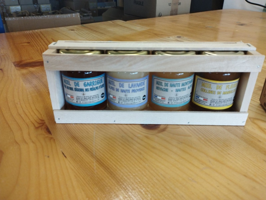 Coffret Miel Philippe Réviglio 3 X 500G dans sa toile de jute