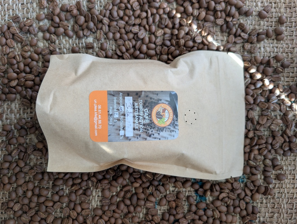Café grain Inde 250g (épices, chocolat au lait) force 2/5