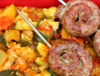 Ratatouille - saucisses de volaille
