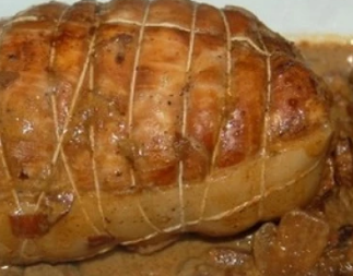 Rôti de poulet forestière