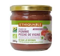 Confiture pêche de vigne Monts du Lyonnais BIO 320g